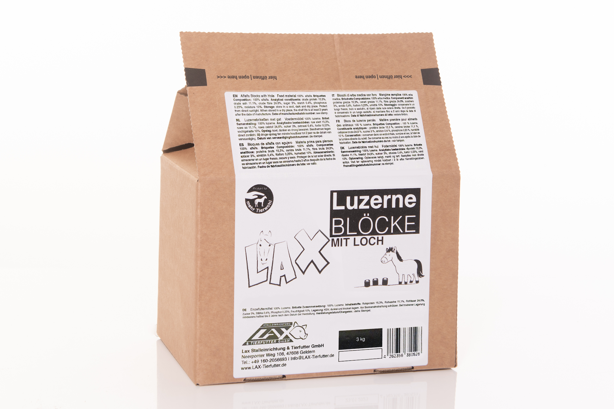 Lax Luzerne Blöcke mit Loch - 3kg Pack