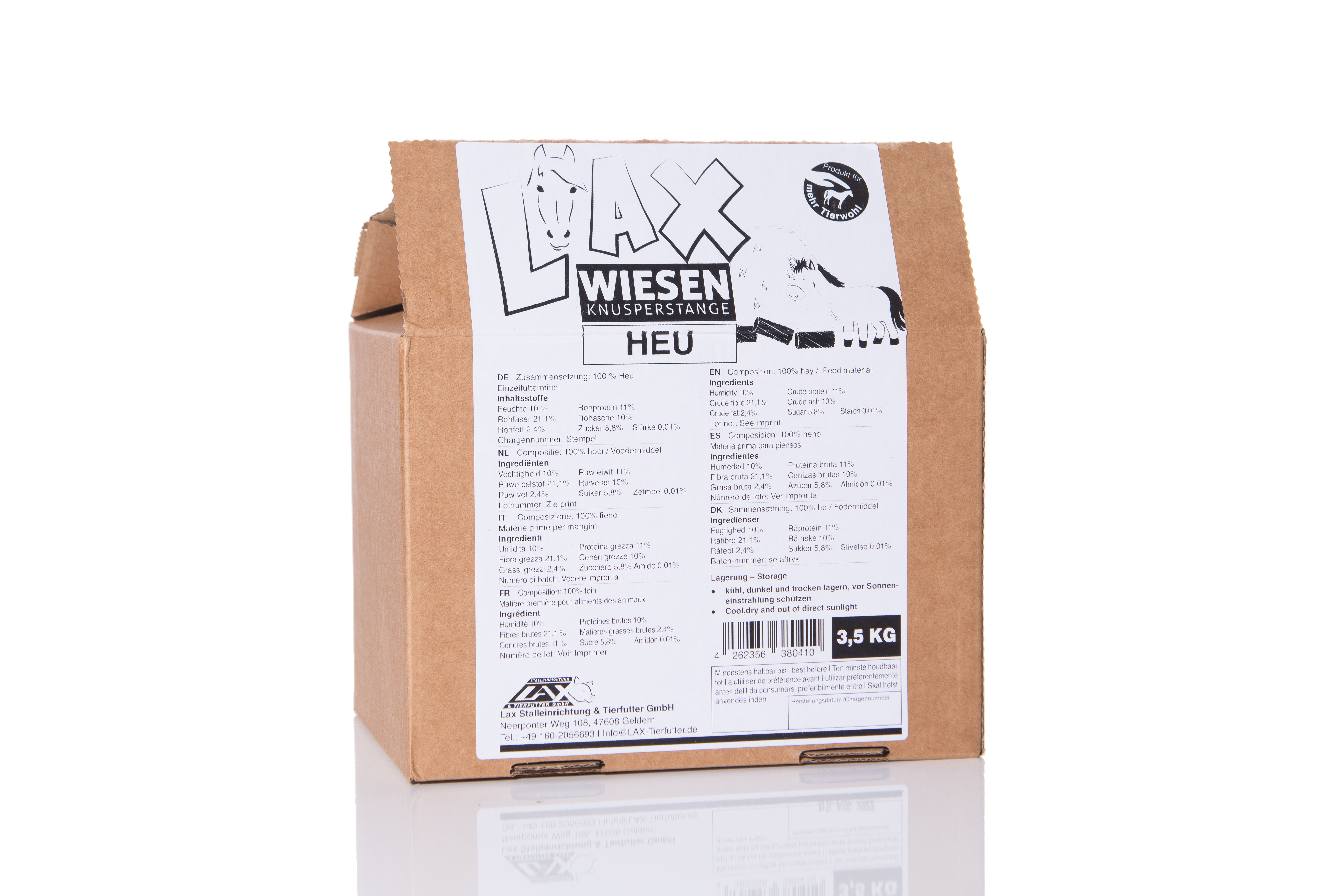 Lax Wiesen Knusperstange - Heu - 24 kg - 32 Stangen